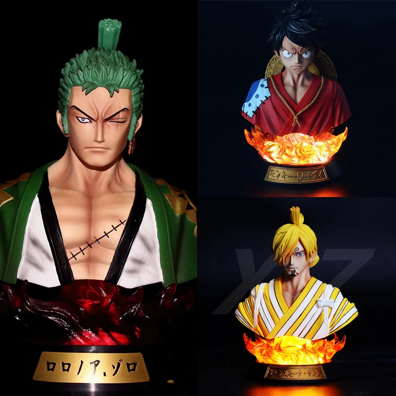 

ONE PIECE Monkey D. Luffy Roronoa Zoro Vinsmoke Sanji Shiny Action Figure Anime PVC 16cm Collection Model Dolls Toys for Gifts