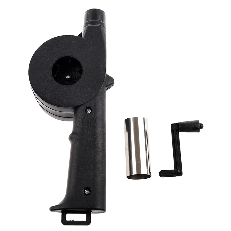 

BBQ Starter Blower Wind Barbecue Grill Fire Hand Crank New