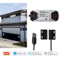 smart garage door opener remote controller door sensor wifi switch work with alexa echo google home smartlifetuya app 2 sets