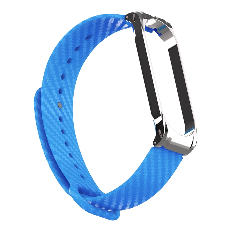Hangrui mi Band 4 силиконовый чехол из углеродного волокна для Xiaomi mi band 4 ремешок металлический каркас браслет mi band 3 ремешок из нержавеющей стали