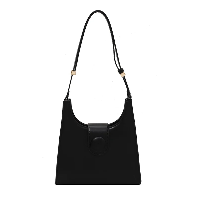 

Solid Color Small PU Leather Underarm Shoulder Bags for Women 2021 Summer Simple Travel Ladies Crossbody Handbags and Purses