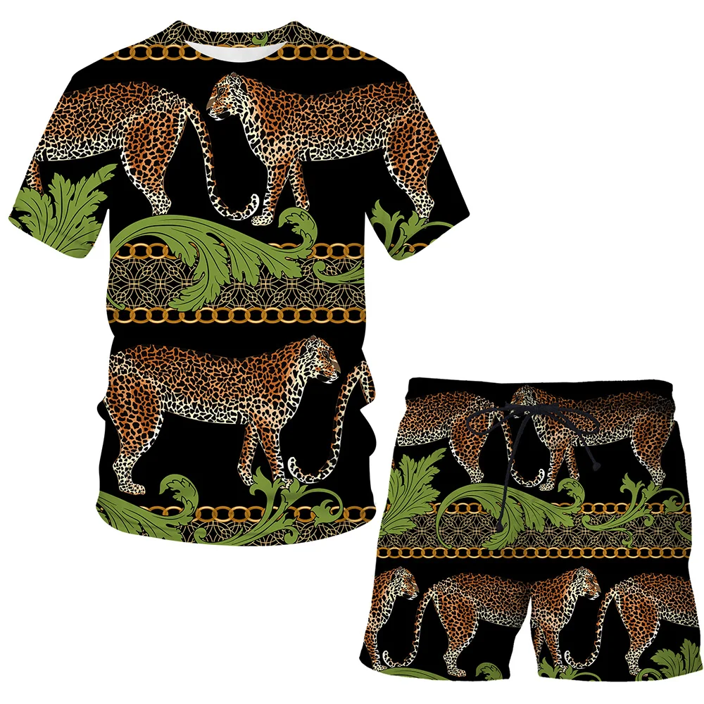 

2021 New Shorts 3D T-Shirt Suit Man / Woman Cool Tops Tee Clothes Children's Summer Short Sleeve Sets Men clothing Streetwear