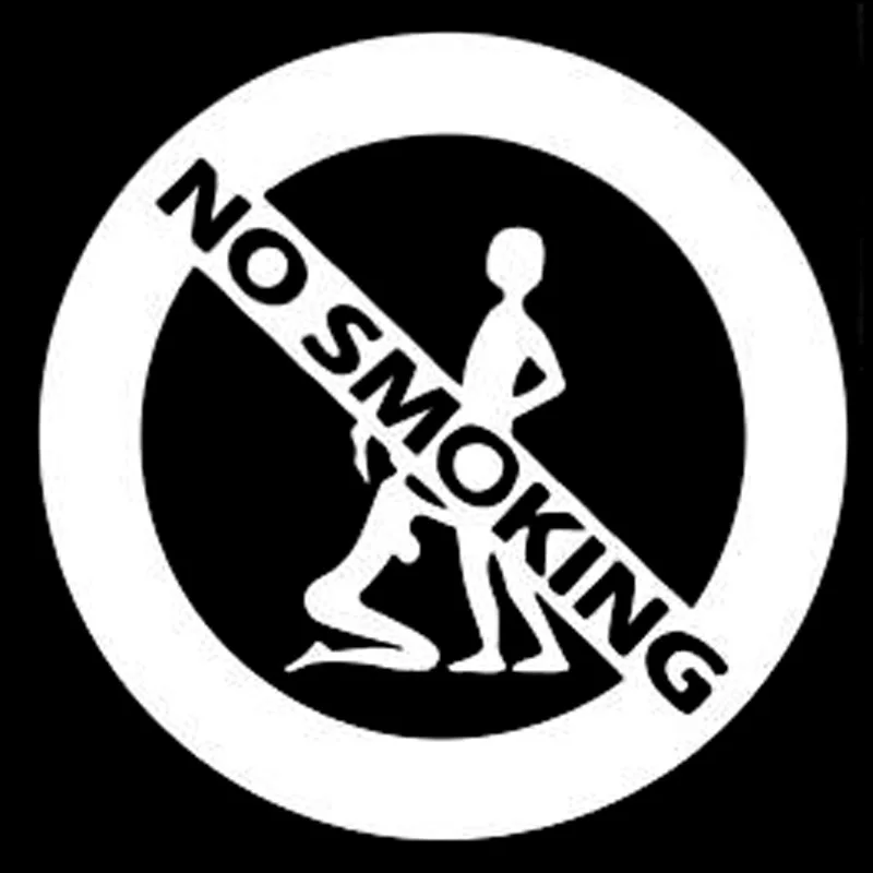 

13.5cm*13.5cm Girl And Boy No Smoking Fashion Car-Styling Stickers Decals Black/Silver S3-6265