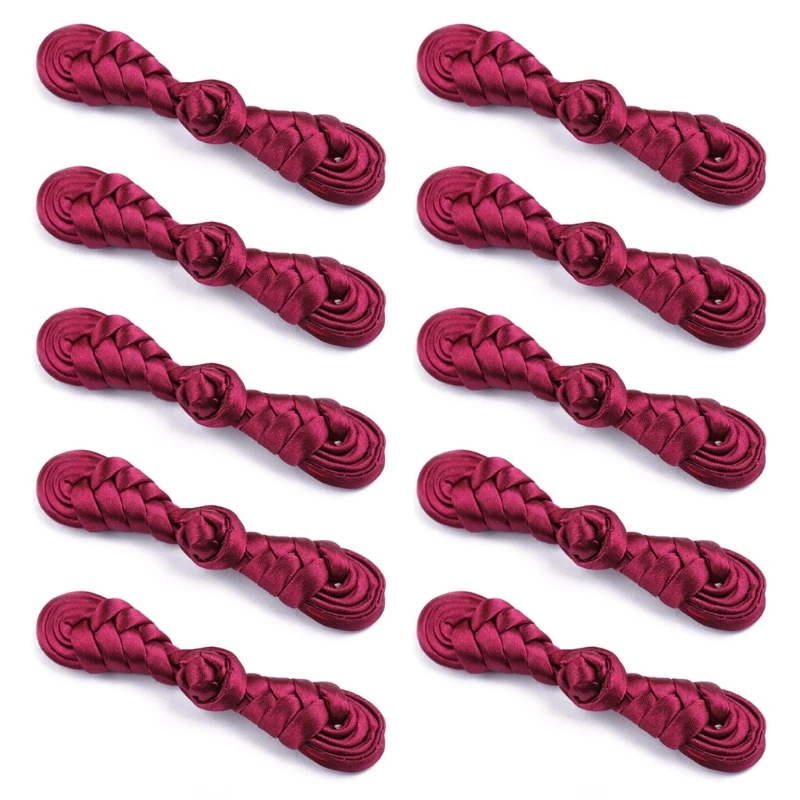 

10 Pairs Chinese Handmade Cheongsam Buttons Knot Fastener DIY Handcraft National Style Clothing Accessories