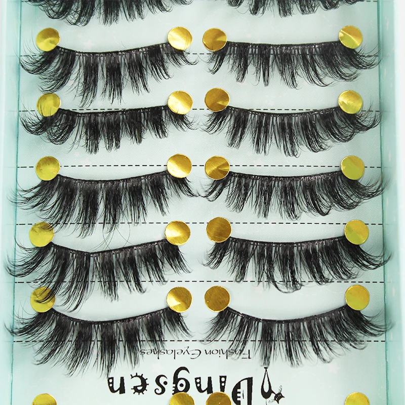 Накладные ресницы из искусственной норки мягкие натуральные объемные пушистые