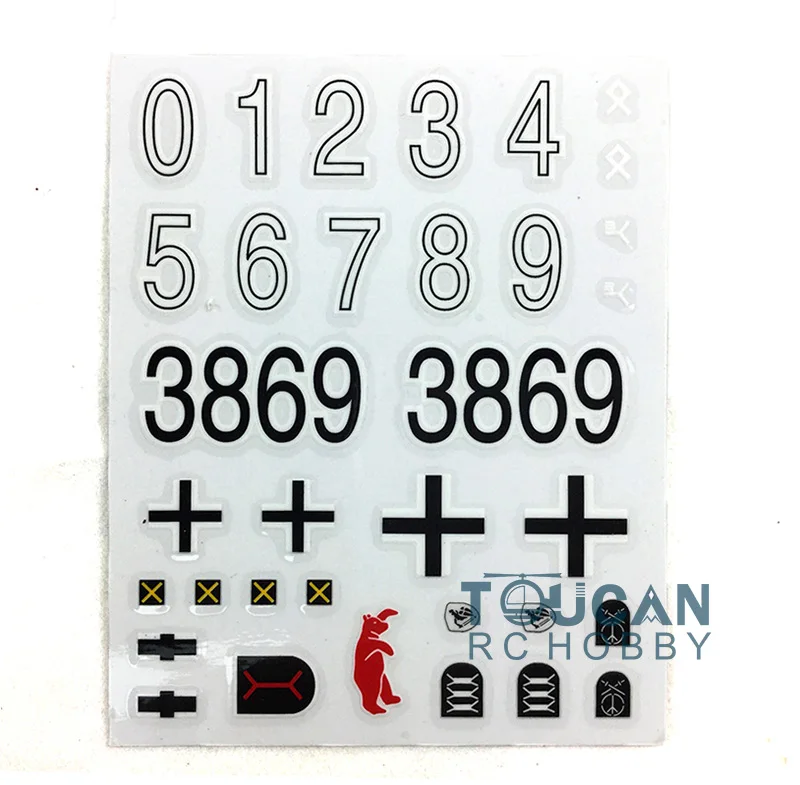 HengLong масштаб 1/16 немецкий Гепард RC Танк 3869 наклейка аксессуар TH00332 | Игрушки и