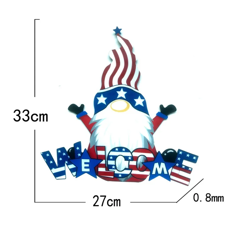 

Yard Decoration Three Styles Dwarf In The Garden Outdoor Art Ornaments Home With Independence Day Stars Stripes Pattern Decor