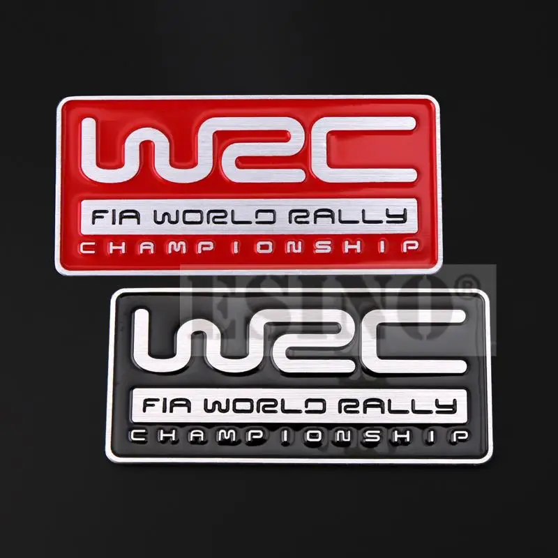 

50 x New 3D Aluminium Alloy Car Emblem For WRC FIA World Rally Championship Car Accessories Adhesive Logo Car Styling Badge