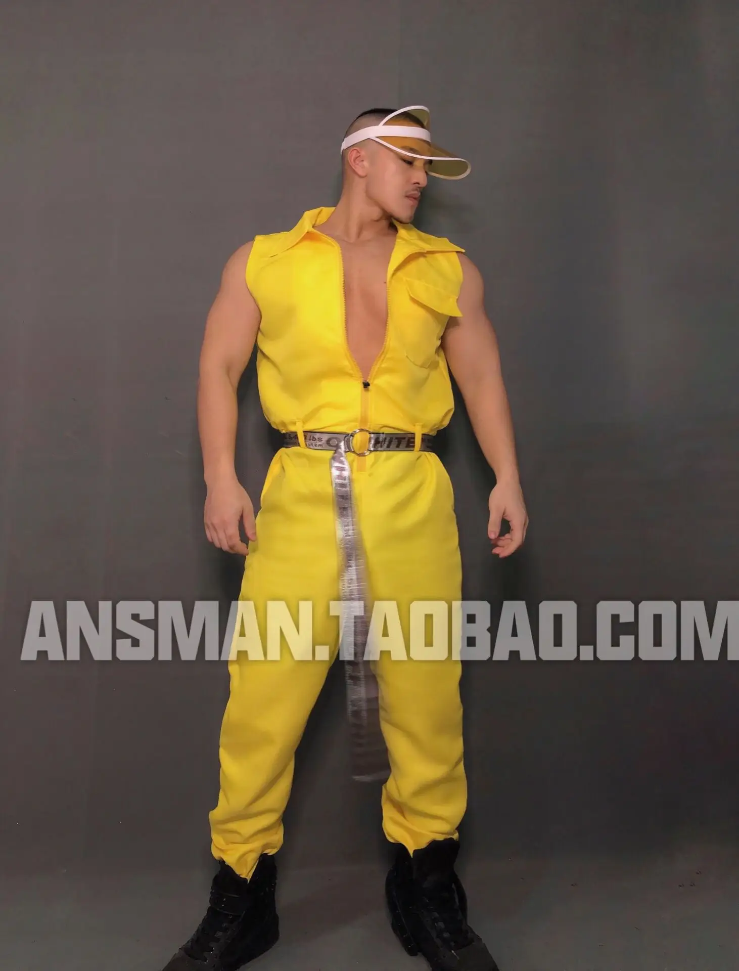 Крючок для ночного клуба мужские и женские тайские одежда пикантные Ds желтые