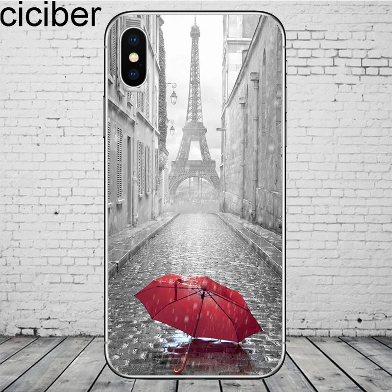 Ciciber Париж Эйфелева башня для iPhone 11 Pro Max чехол телефона 7 8 6S Plus X XR XS Мягкий