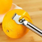 Нержавеющая сталь нож для чистки фруктов Лимон Оранжевый Овощечистка Zester Терка Лайм нож для овощей аксессуары для кухонного бара Фруктовый нож для очистки цитрусовых