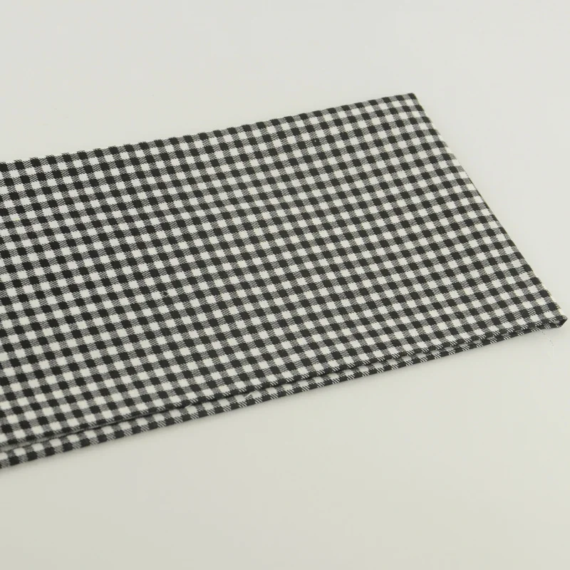 Booksew Cotton Plain Fabric White And Black Check Design Classical Style Clothing Patchwork Tissue Tecido Curtain Art Work Dolls|plain