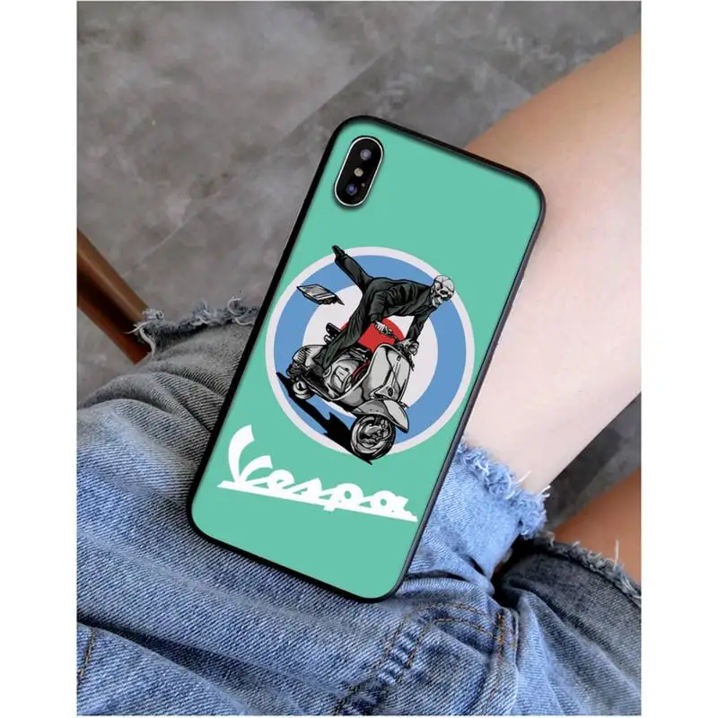 Мягкий чехол для телефона Babaite Vespa Scooter iphone 11 Pro Max X XS MAX 6 6s 7 8 plus 5 5S 5SE XR SE2020 |