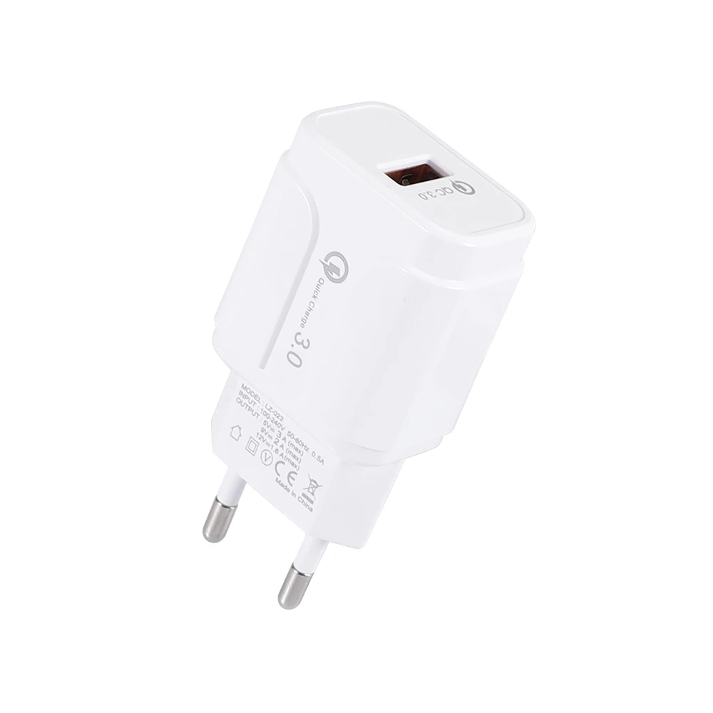 Один USB QC3.0 зарядное устройство для мобильного телефона Быстрая зарядка для путешествий умная зарядная головка для планшета Apple