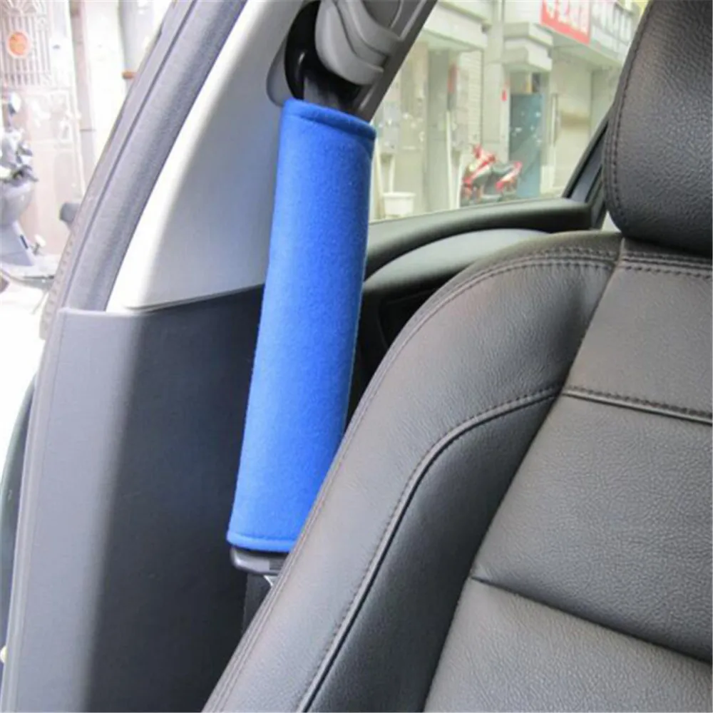 2 шт. Накладка для ремня безопасности автомобиля хлопок стайлинга автомобилей