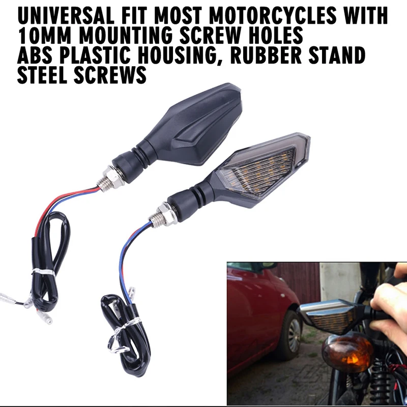 2 шт. сигнал поворота DRL Белый Янтарный Синий Красный для Suzuki M109R bmw f800r honda msx 125 yamaha