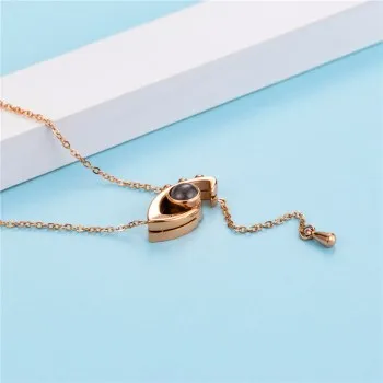 

Love Language Necklace My Eyes Only Have You 100 Languages I Love You Titanium Steel Necklace N563
