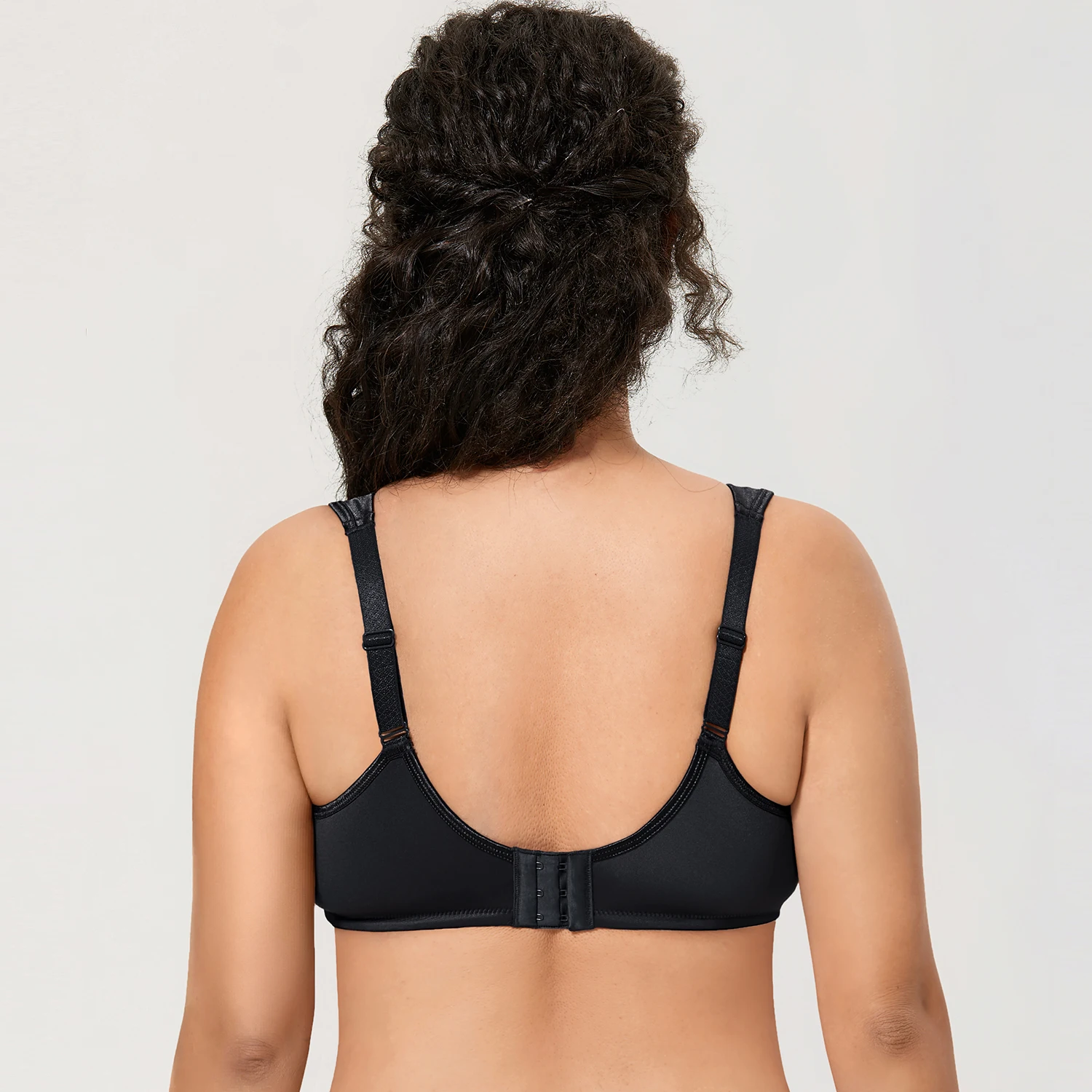 DELIMIRA Women's Full Coverage Wireless Plus Size Unlined Comfort Seamless Bra