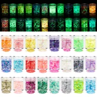 24 color luminous sequins glow in the dark fluorescent glitters for diy jewelry nail art craft epoxy resin filling decoration