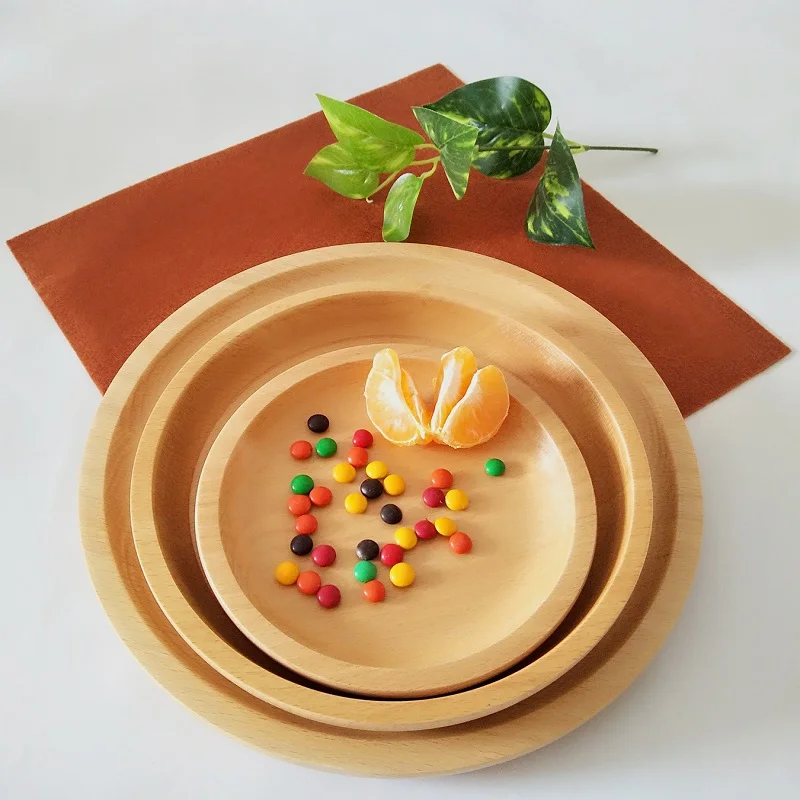 3 шт./компл. деревянные прямоугольные поддоны чистого цвета с милым принтом