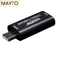 mayto mini hd 1080p hdmi to usb 2 0 video capture card game recording box for computer youtube obs etc live streaming broadcast
