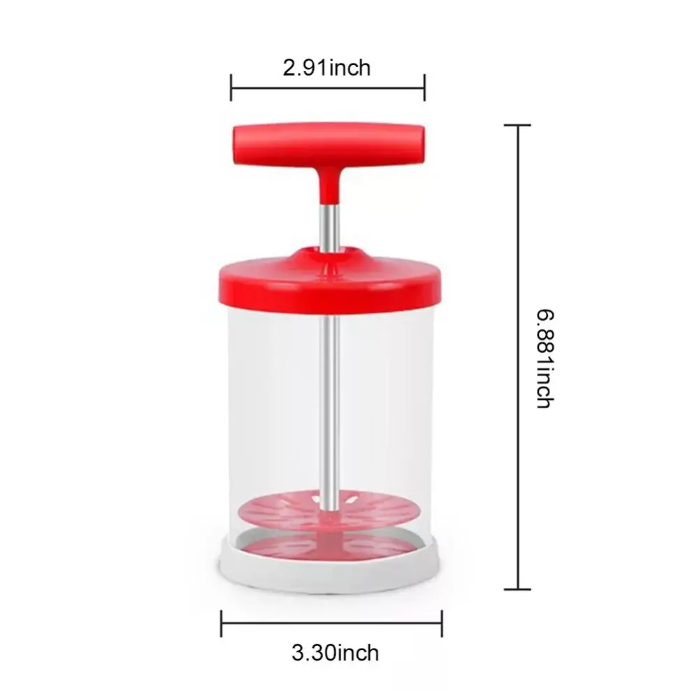 

Hand Pump Milk Frother with Handle and Filter Transparent Plastic Milk Foamer for Baking