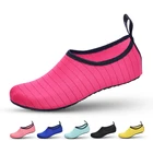 Водная обувь для женщин, большой размер размера плюс, пляжная обувь, женская полосатая разноцветная морская обувь для плавания