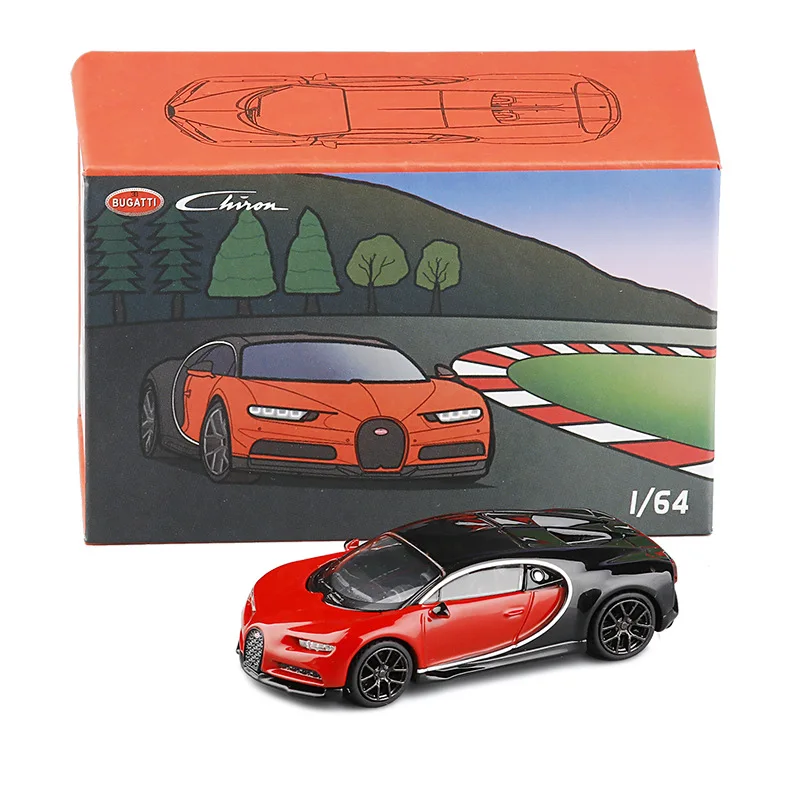 Горячая Распродажа 1/64 Bugatti Chiron Diecast сплав модель игрушки суперкар мальчик