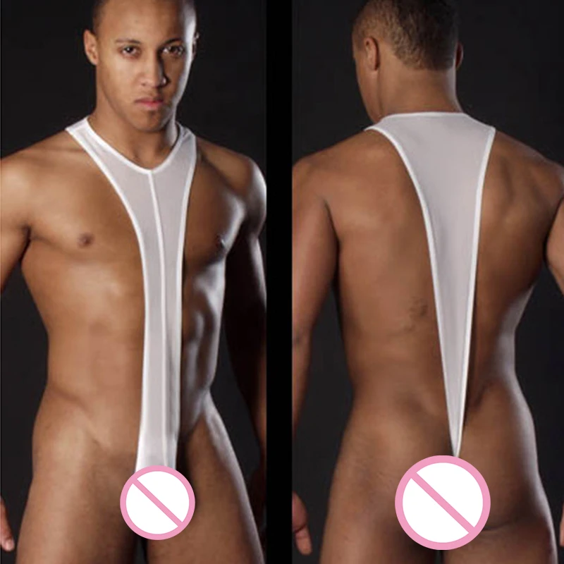 Черное белое сексуальное нижнее белье для мужчин дышащие комбинезоны мужское с