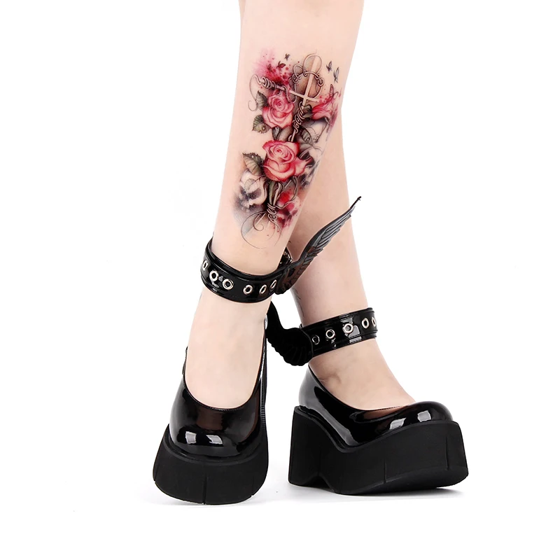 Модные Классические весенние женские туфли на платформе и высоком каблуке в