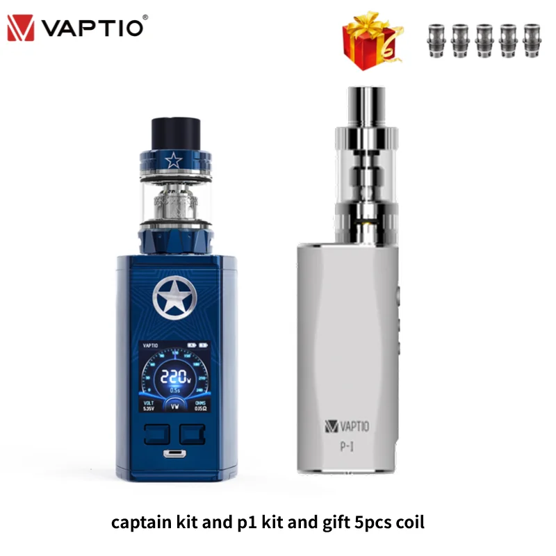 Электронная сигарета Vaptio Captain с 220 Вт модом 2 0 электронная баком резьбой 510 |
