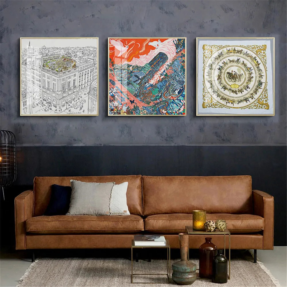 Винтажная римская архитектура настенный плакат городская башня художественные