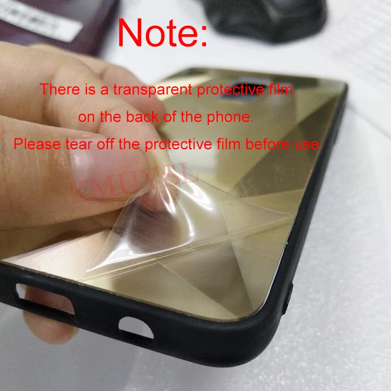 3D роскошный Алмазный зеркальный глянцевый чехол для телефона huawei Honor Y5 Y6 Y7 Y9 P Smart