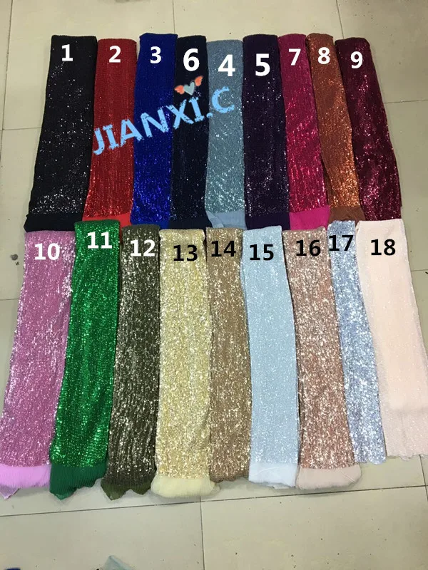 19 видов цветов JIANXI.C 72708 высокое качество тюль кружевная ткань с блестками для