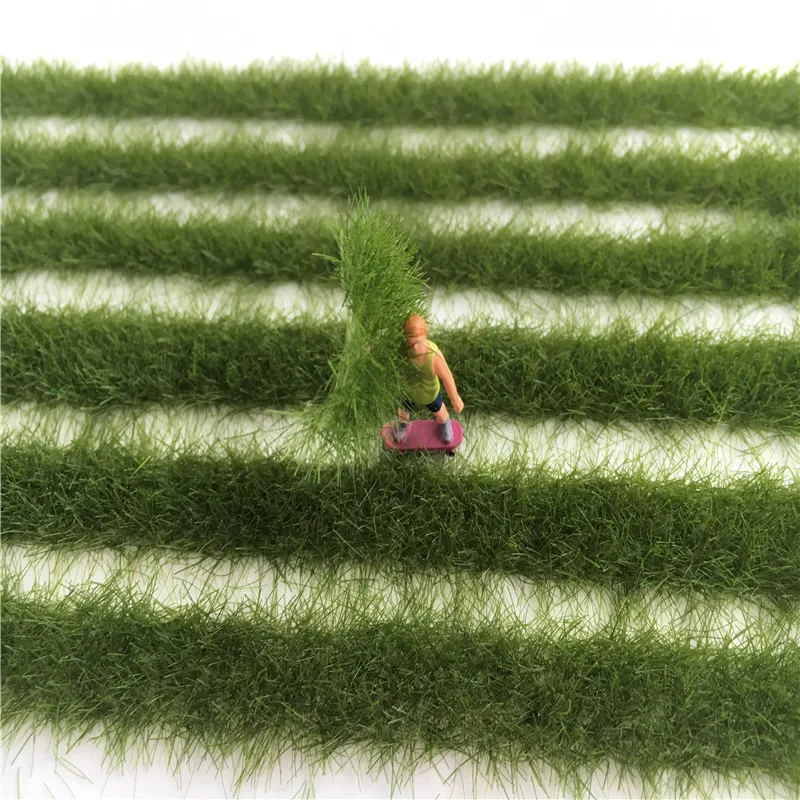 5 мм флок Модель Материал темно-зеленая трава увядший зеленый Моделирование