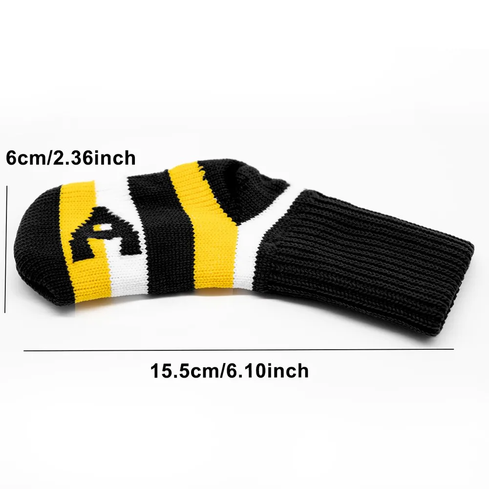 

9 Pcs Golf Putter Headcover Golf Club Knitting Protect Heads Cover Thick Fur Inside Sock Sleeve Durable High-quality Accessories