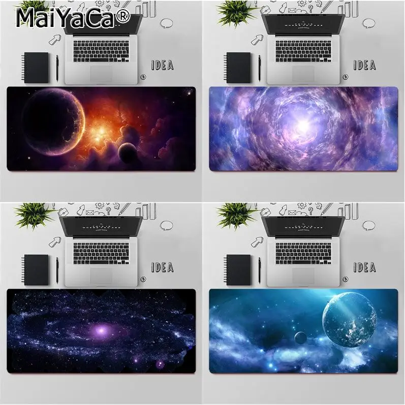 

MaiYaCa Top Quality Cosmic Universe sky Locking Edge Mouse Pad Game Free Shipping Large Mouse Pad Keyboards Mat