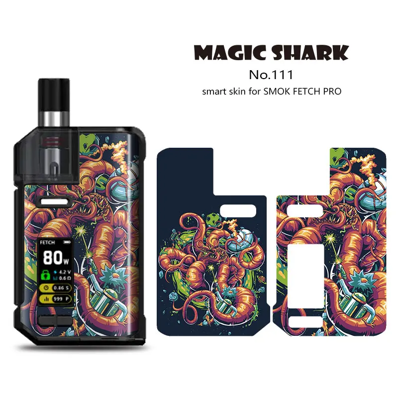 

Magic Shark USA Flag Painting Zombie 3M PVC No Fade Sticker Film Case Skin Tape for Smok Fetch Pro