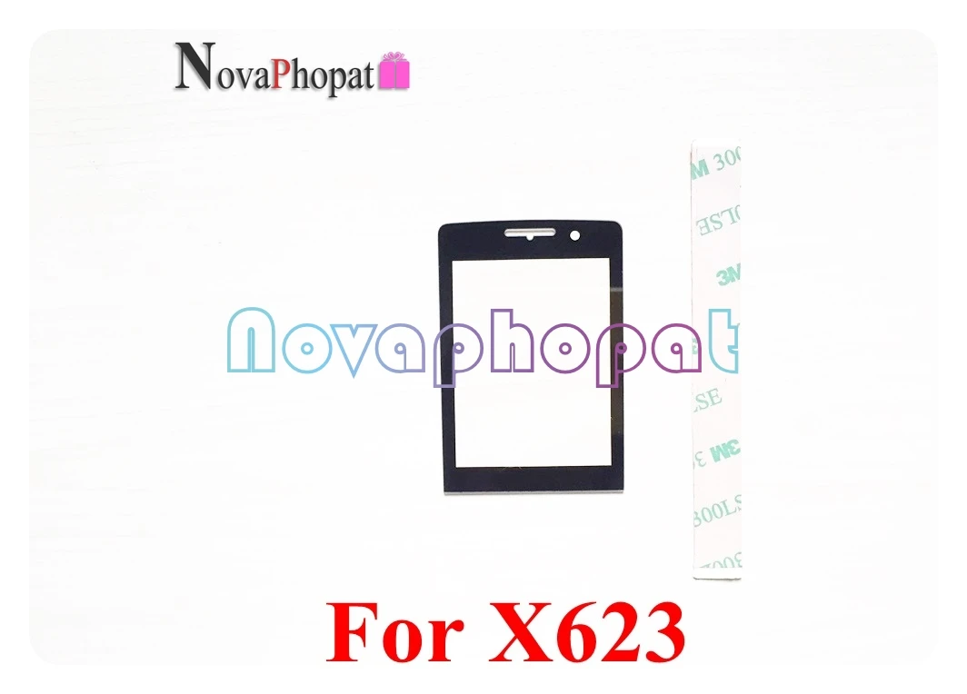 Novaphopat Black Screen For PHILIPS Xenium X5500 / X623 E570 E560 Glass lens Panel ( NOT Touch LCD Digitizer ) 20pcs/lot | Мобильные