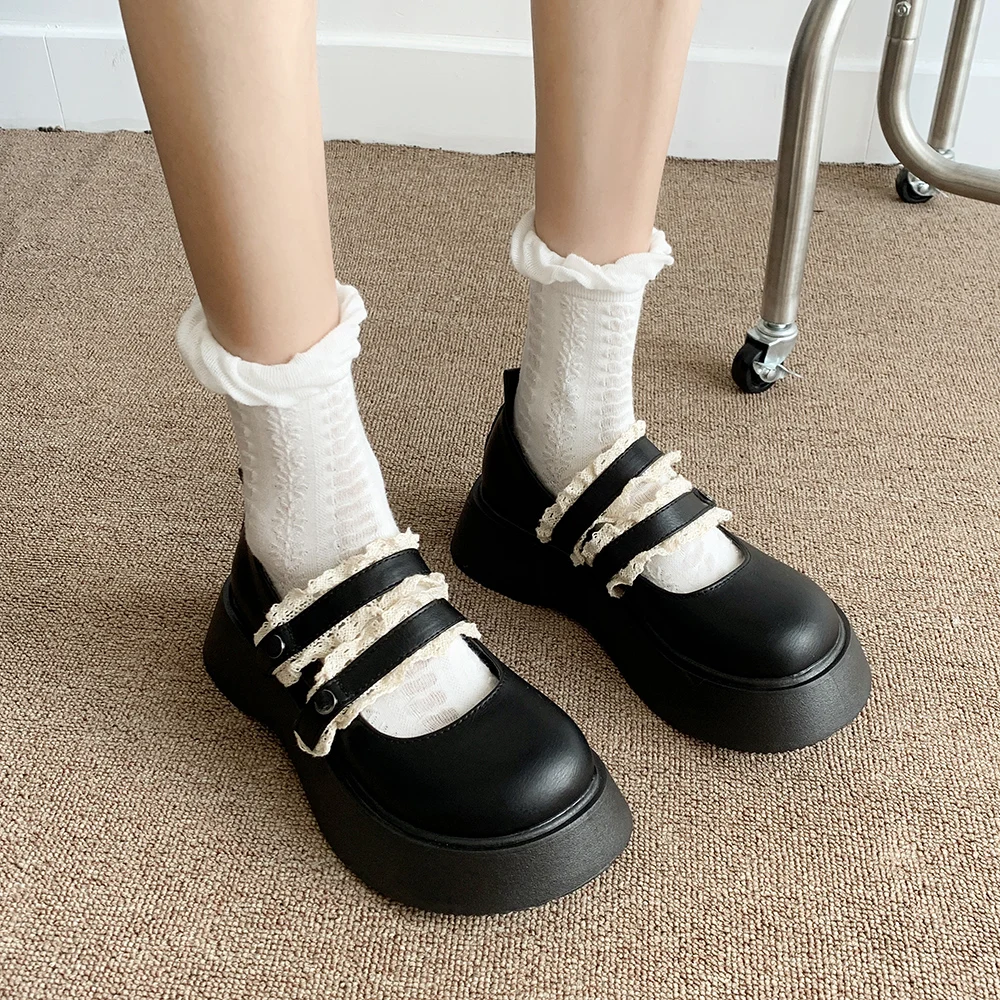 

Маленькие кожаные туфли в японском стиле, обувь для девушек, студенток, студентов, студентов, Лолита, обувь на платформе, на плоской подошве, ...