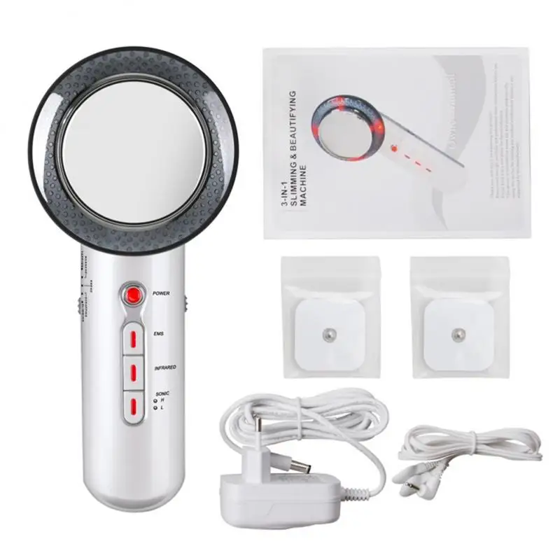 

2022 Face Reduction 3 In 1 EMS Infrared Ultrasonic Body Massager Anti Cellulite Fat Burner Weight Loss Infrared Slimming Machine