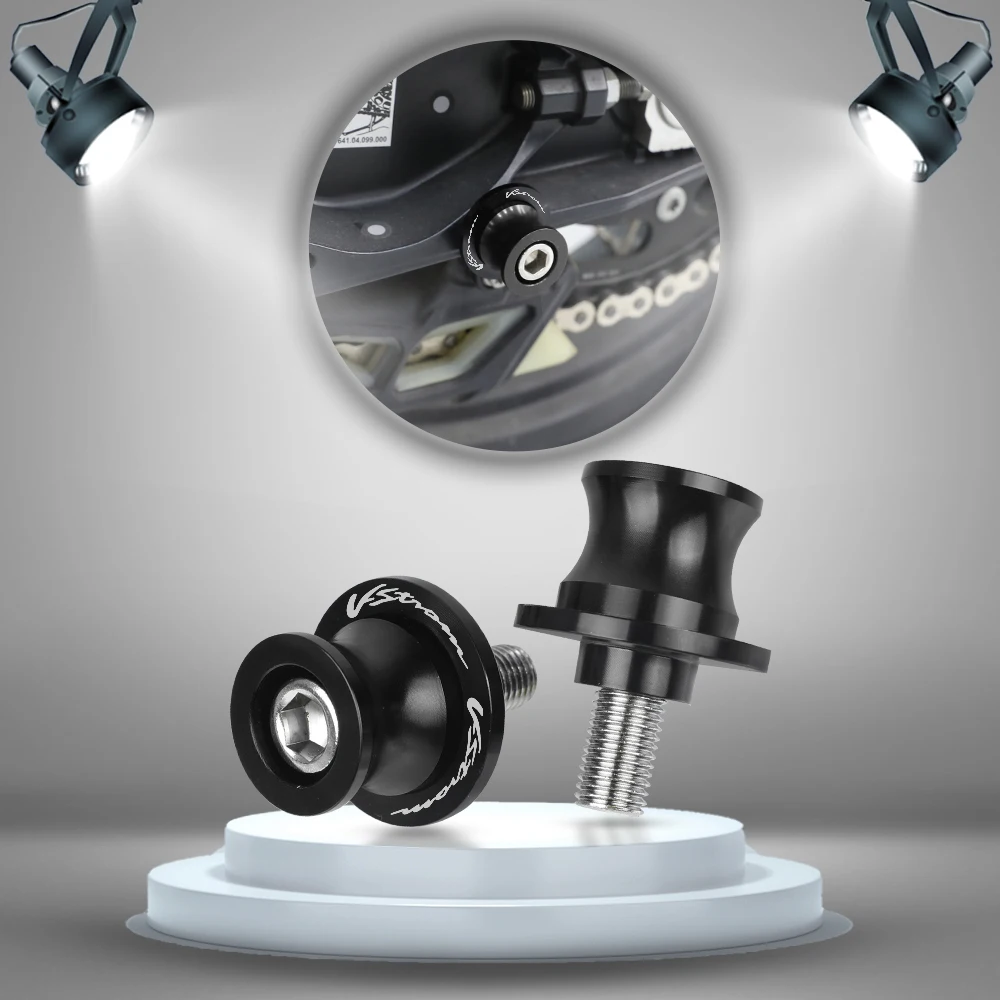 

8MM For SUZUKI DL 650 1000 V-Strom DL650 DL1000 Vstrom Motorcycle Swingarm Spools Stand Screws Slider WIth LOGO "V-STROM"