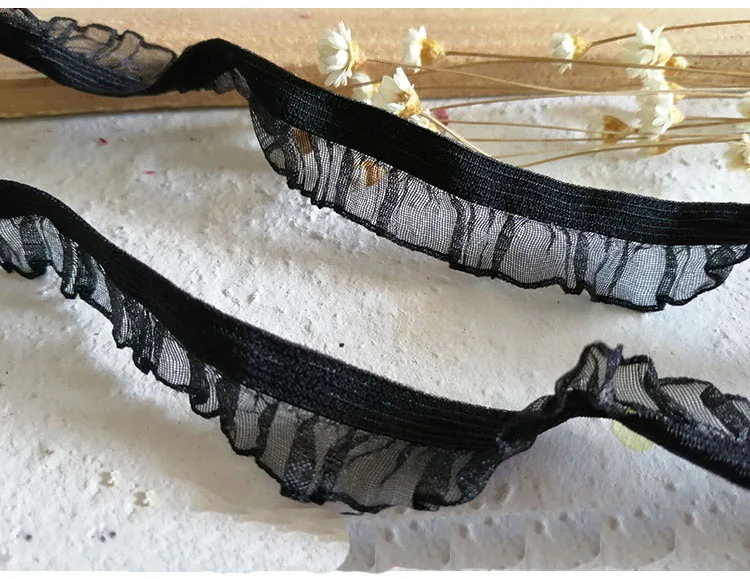 M801 кружевные аксессуары сделай сам эластичное Марлевое кружево с рюшами одежда и