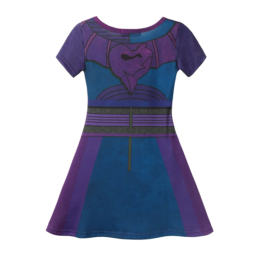 Descendant 3 Mal Dress For Girl Halloween Party Audrey Children Uma Role Playing Costumes 3D print Pattern Kids Clothes | Детская одежда