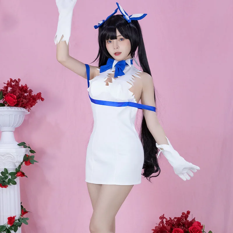 Костюм для косплея Hestia из аниме неправильно попытаться забрать девушек в