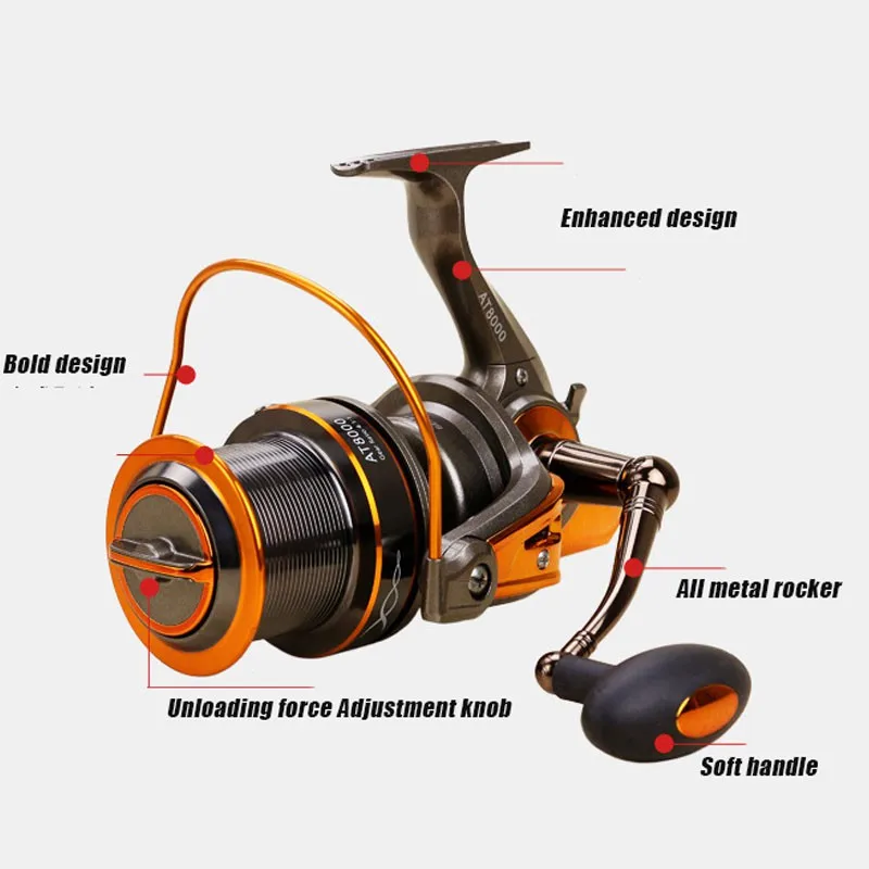 Катушка для троллинга ящерицы макс. 30 кг заброса Дарг морской рыбалки модель 8000