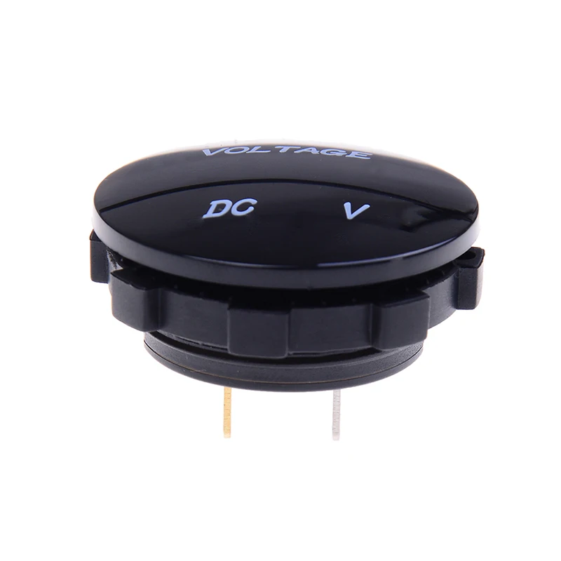 5 цветов beler вольтметр Мини DC 12V 24V Водонепроницаемый круглый Панель светодиодный