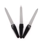 126 мм * 15 мм двухсторонний металлический пилочка из нержавеющей стали для маникюра, педикюра, пилочки для ногтей для женщин, инструмент для красоты