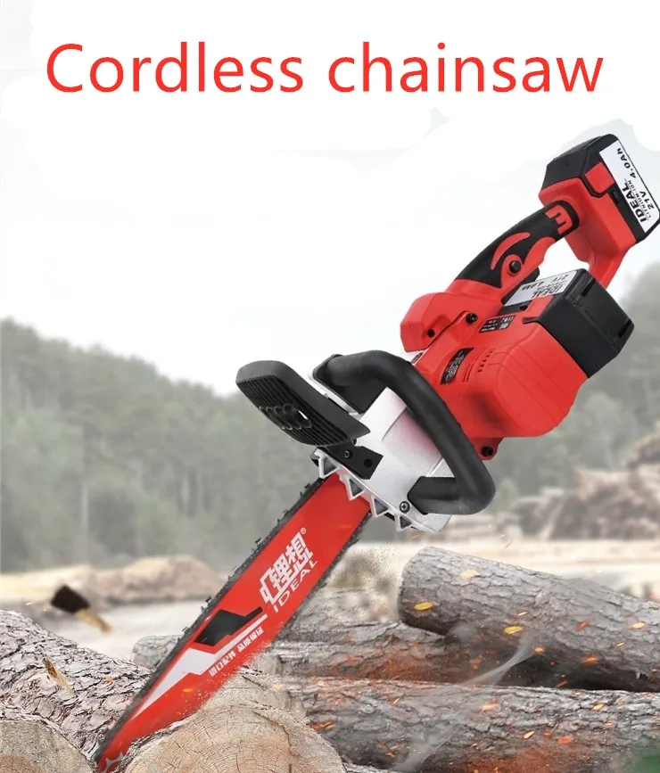 

Cordless Chain Saw Brushless Motor Power Tools 21-42V li-ion Cordless Electric Chainsaw Garden Power Tools