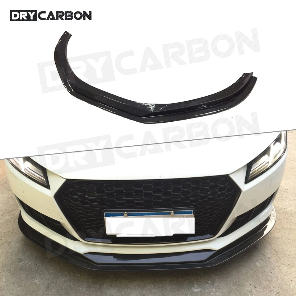 Спойлер переднего бампера из углеродного волокна для Audi TT TTS TTRS 2014 2017 BT Style Head Chin